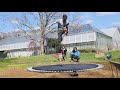 project inground trampoline timelapse akrobat primus