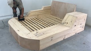 Amazing Idea Extremely Creative Woodworking Project - Build A Modern Bed With Sofa For Your Son
