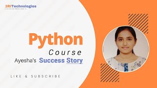 Ayesha's Success Story | Python Developer | Learner Experience | 3RI Technologies Placement Reviews