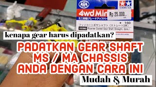 Padatkan Gear Shaft MA / MS chassis, Open Class STO Tamiya [Mini 4wd]