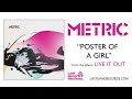 metric poster of a girl