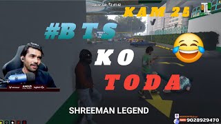 SHREEMAN LEGEND || MUFASA ANGRY ON BTS || BTS KO TODA🤣 #shreemanlegend