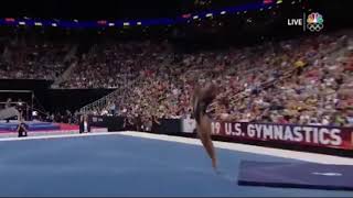 Simone Biles Super Slow Mo Shows tha Incredible Intracacy Of The Triple Double