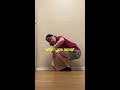 deep squat with the heels down. hip mobility. shorts