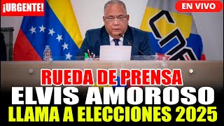 ELVIS AMOROSO LLAMA A ELECCIONES 2025 RUEDA DE PRENSA