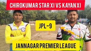 JPL-9 CHIRO KUMER VS KAYAN XI |MATCH-11| JANNAGAR PREMIER LEAGUE ,2025