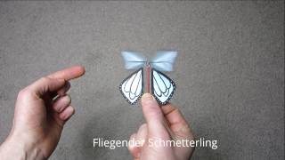 Fliegenden Schmetterling basteln
