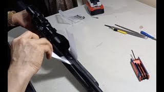 (DIY) How to free float Remington 597 .22LR rifle, it’s easy, free and improves accuracy.