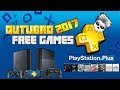 Playstation Plus FREE GAMES OUTUBRO 2017 (PS3/PS4/VITA)