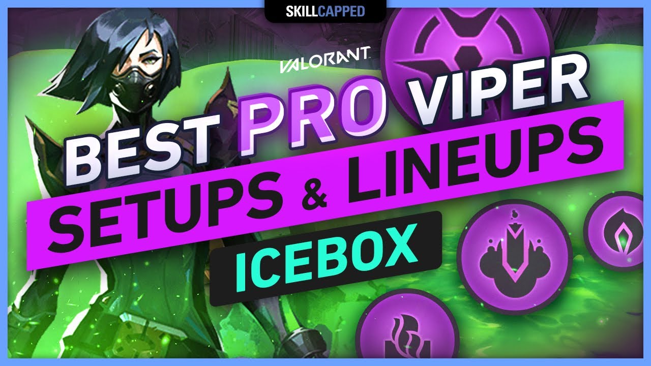 Best PRO Viper SETUPS & LINEUPS On ICEBOX (Walls, Snake Bite, Poison ...