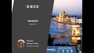 Webinar BICE: "Budapest: La joya del Danubio", con Magdalena Merbilháa"