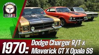 DODGE CHARGER R/T x MAVERICK GT X OPALA SS: O COMPARATIVO DOS ANOS 70 | GARAGEM DO BELLOTE TV