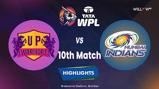 Highlights: 10th Match, UP Warriorz Women vs Mumbai Indians Women