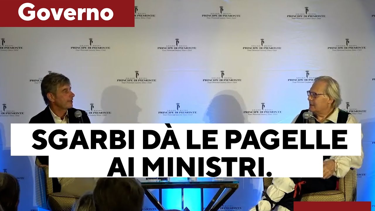 Sgarbi Dà Le Pagelle Al Governo: Promuove Sangiuliano, Boccia Crosetto ...