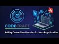Add Create Chat Function to Provider (Flutter) 🔥 Firebase Chat App | CodeCraft (part 93)