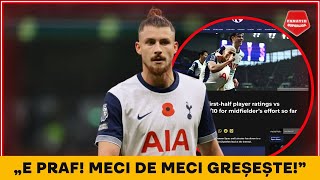 Ce se intampla cu Radu Dragusin? ANALIZA la SANGE a fundasului de la Tottenham: „Nu-i convine!”