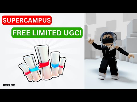 Free Limited UGC How To Get The Diploma Crown in Supercampus Roblox