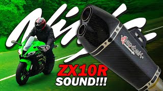 Kawasaki ZX10R Ninja Exhaust Sound - Lextek XP13C (Carbon)