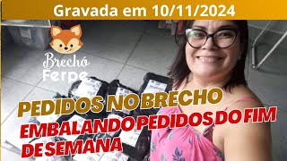 Embalando pedidos! Mostrando peças