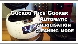 Cuckoo English Talking Voice Rice cooker Automatic cleaning Sterilisation Mode - Cuckoo BHB067FS