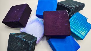 Collab with @boymomasmr | Shades of Blue 💙🩵💜 | ASMR Gym Chalk Crush | Oddly Satisfying