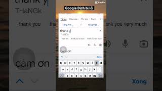 Google Dịch Phiên Bản Lỗi