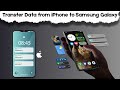 How to transfer data from an iPhone or iPad to a new Galaxy device with Smart Switch?