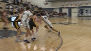 Pleasant Valley Spartans basketball beats Bettendorf Bulldogs 35-31