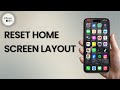 How to Reset Home Screen Layout on iPhone