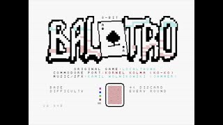 BALATRO for the C64 (aka 8-bit Balatro)