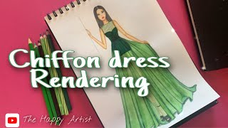 Chiffon rendering | how to render sheer fabric chiffon | tutorial of rendering translucent fabric