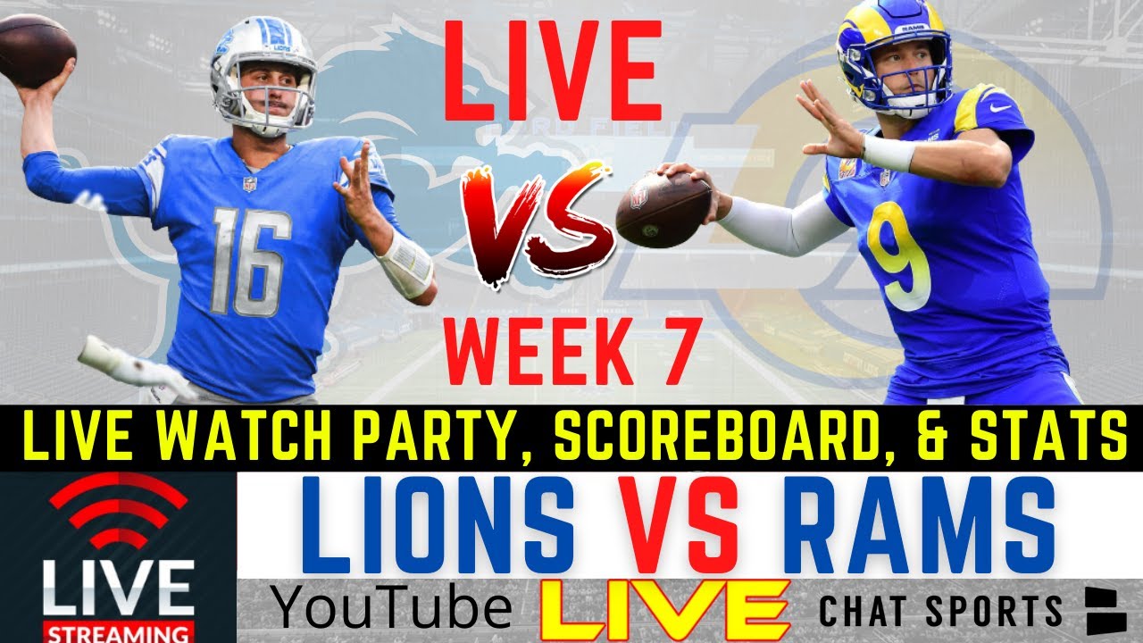 Lions Vs. Rams Live Streaming Scoreboard, Play-By-Play, Game Audio ...