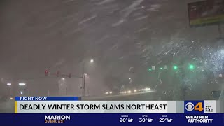 Snowstorm slams northeastern U.S.