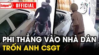 Hai cô gái 'LIỀU LĨNH' CHẠY THẲNG VÀO NHÀ DÂN để TRỐN CSGT và cái kết | Tin camera SaigonTV