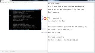 Access IPython Notebook on Server