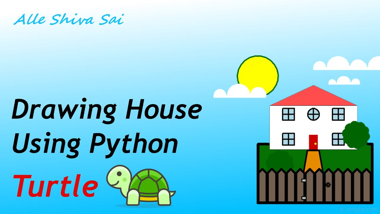 How To Draw House Home Using Python Turtle House Module