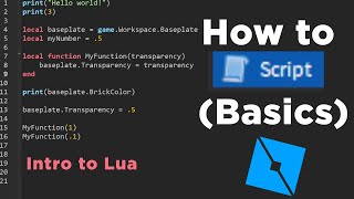 How to SCRIPT in Roblox #1 - Intro to Lua
