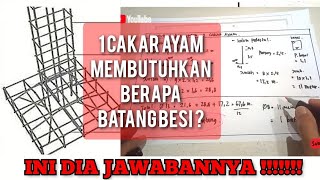 1 CAKAR AYAM BUTUH BERAPA BATANG BESI ❓❓ INI JAWABANNYA ‼️RUMAH MINIMALIS 2 LANTAI