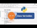 Python Tutorial - 23 | OOPs Concepts | Python Object Oriented Programming |Class Variables|Artystlab