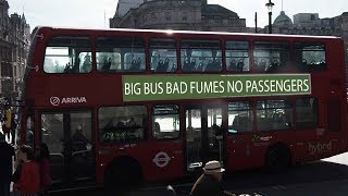 Empty buses in Trafalgar Square = Space for Cycling