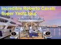 Incredible $10.8 Million Roberto Cavalli Super Yacht tour : 164ft Oceanfast 'Thunder'