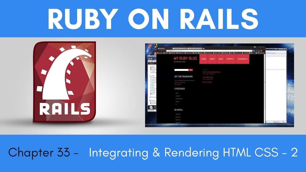 Learn Ruby On Rails From Scratch - Chapter 33 - Integrating And ...