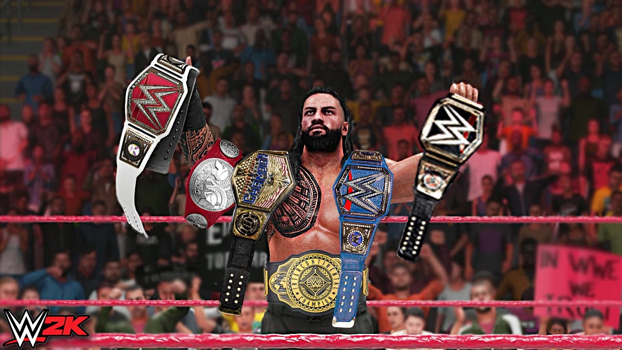 ROMAN REIGNS Wins All Championships | WWE 2K Custom Story - YouTube