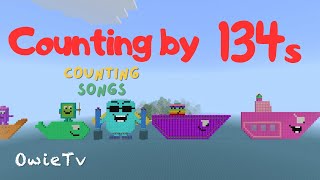 Counting by 134s Song | Minecraft Numberblocks Counting Songs | Math and Number Songs for Kids