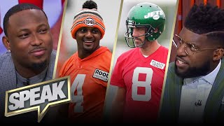 More pressure: Browns QB Deshaun Watson or Jets' Aaron Rodgers? | NFL | SPEAK