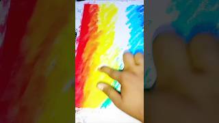 EASY OIL PASTEL DRAWING FOREST #shorts #viral #art