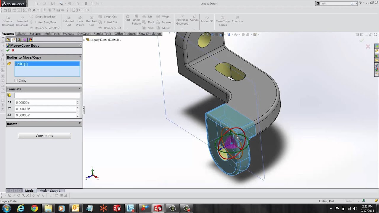 Solidworks Move Body Youtube Solidworks Move Body Youtube