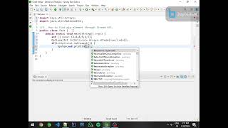 Find min element in array through Stream API in Java 8
