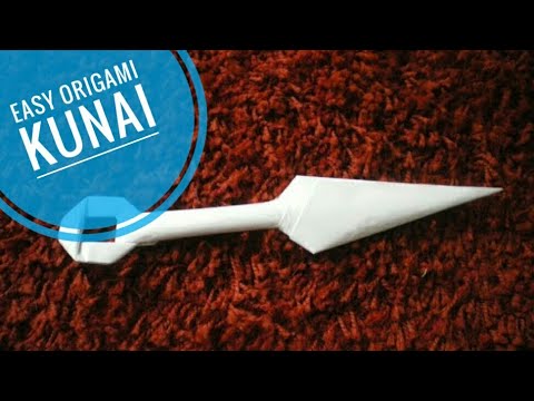 EASY Origami Kunai Knives -Naruto- HD EASY Origami Kunai Knives -Naruto- HD