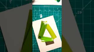 How to make Iris folding Christmas tree card #irisfolding #crad #christmas22 #RAWatCraft #shorts